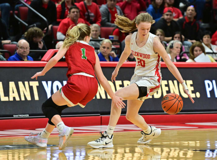 Lincoln Chatham Glenwood Illinois 3A girls basketball championship March 2 2024 Tim Vizer 26341
